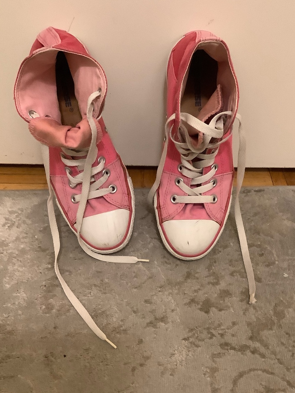 Pink CONVERSE Canvas High-Top Sneakers - Casual Women’s Shoes